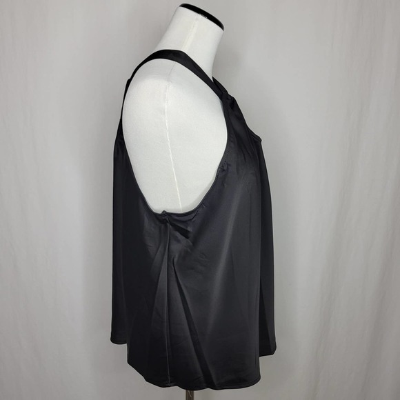 AND NOW THIS Halter-Neck Twist-Front Tank Top Black NWT $39 Size XL - Picture 5 of 8